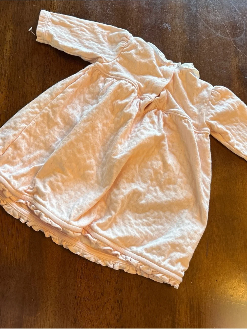 Ralph Lauren Pink Baby Dress with Embroidered Collar